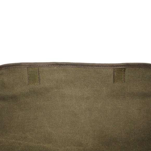 Sovrano Olive Valore Canvas Messenger Bag HazMat Advertising Embroidery Travel - Picture 7 of 10